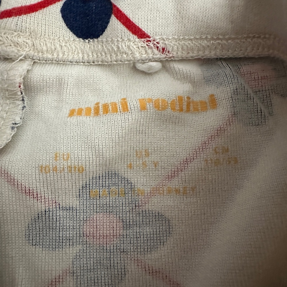 Mini Rodini Blue and Red Patterned Kids Short & Tank Set - Picture 3 of 4